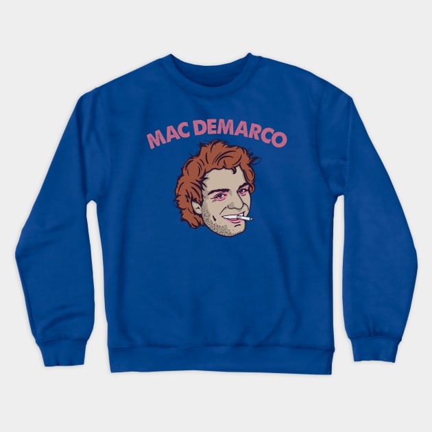 Mac DeMarco Original Illustration Design Crewneck Sweatshirt by DankFutura